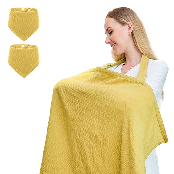 Nursing Cover for Baby Breastfeeding,Breathable Cover with Rigid Hoop for Mother Nursing Apron