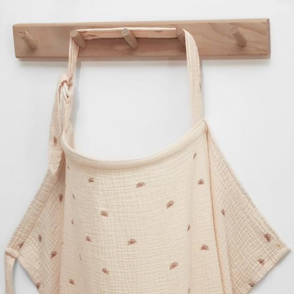 Nursing Cover for Breastfeeding, Breathable Breastfeeding Cover up with Arch Neckline for Women, Nursing Apron