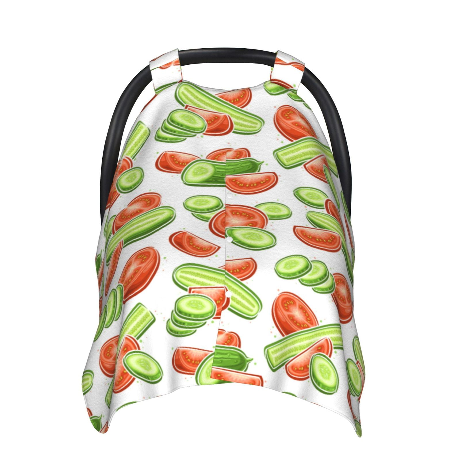 Nursing Cover for Breastfeeding Cucumber Tomato Soft Infant Car Seat Cover Baby, Breathable