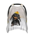 Nursing Cover for Breastfeeding Dachshund Sitting in Bathtub Soft