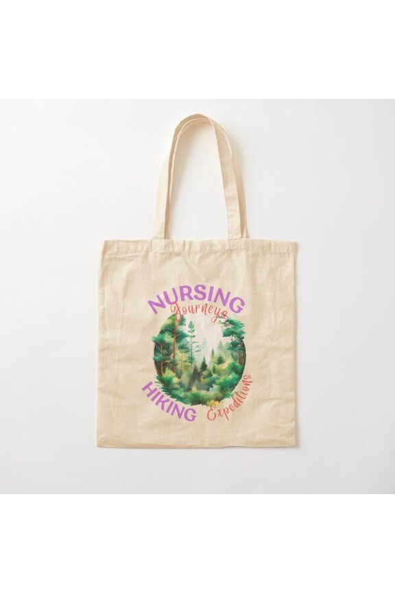 Nursing Journeys, Hiking Expeditions. More You Hike Cotton Tote Bag Canvas Tote Bag, Family Gift For Mother, Her