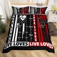 thumbnail image 1 of Nursing King Duvet Cover Nurse Hat Stethoscope Bedding Set Nurse Gifts Quilt Cover Lady Girly Polyester Comforter Cover, 1 of 5