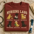 thumbnail image 1 of Nursing Labs Embroidered Sweatshirt, Dogtor Nurse Fetch Lab Dog Shirt, Veterinarian Gift, Lab Mom Hoodie, Embroidered Lab, 1 of 4