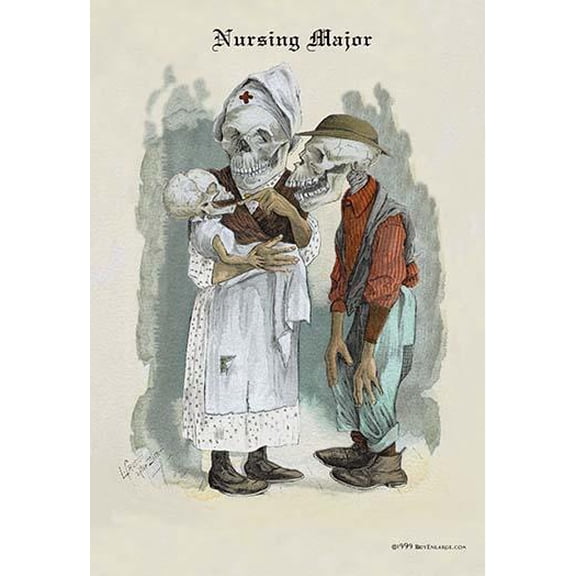 Nursing Major- Fine Art Canvas Print (20" x 30")