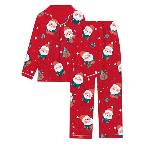 Nursing Pajama Sets – Button Up Cotton Pajamas for Women, Comfortable Loungewear Printed Women's Long Sleeved Pajamas Pajamas