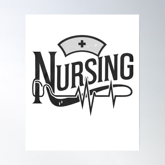 Nursing Poster Wall Art, Modern Wall Decor, 8x12 UNFRAMED