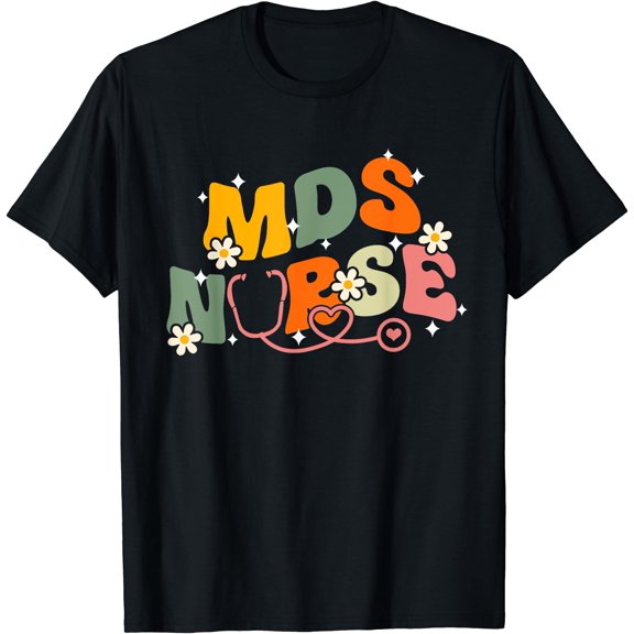 Nursing School Medical Groovy MDS Nurse T-Shirt
