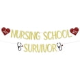 thumbnail image 1 of Nursing School Survivor Banner - Congrats BSN/RN Banner, 2025 Congrats Nurse Graduation Party Decorations, 1 of 2