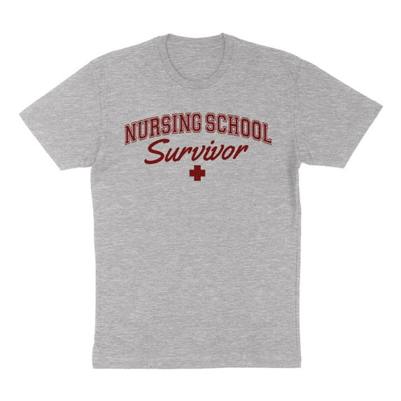 Nursing School Survivor Shirt Unisex 3X-Large Grey
