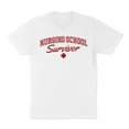 thumbnail image 1 of Nursing School Survivor Shirt Unisex Small White, 1 of 5