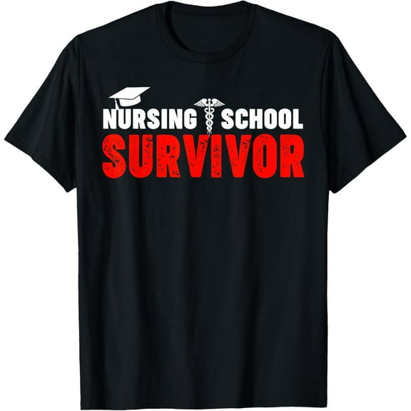 Nursing School Survivor T-Shirt100% pure cotton