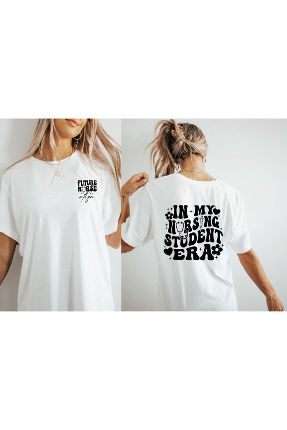 Nursing Student Era Graphic Shirt Future Professional Graduation Tee