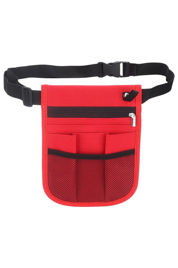 Nursing Waist Bag Lightweight Portable Nurses Utility Organizer for Managers Red 11