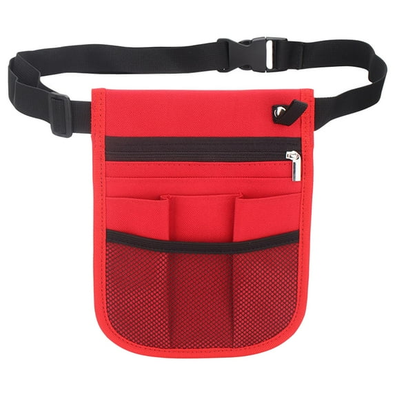 Nursing Waist Bag Lightweight Portable Nurses Utility Organizer for Managers Red 11