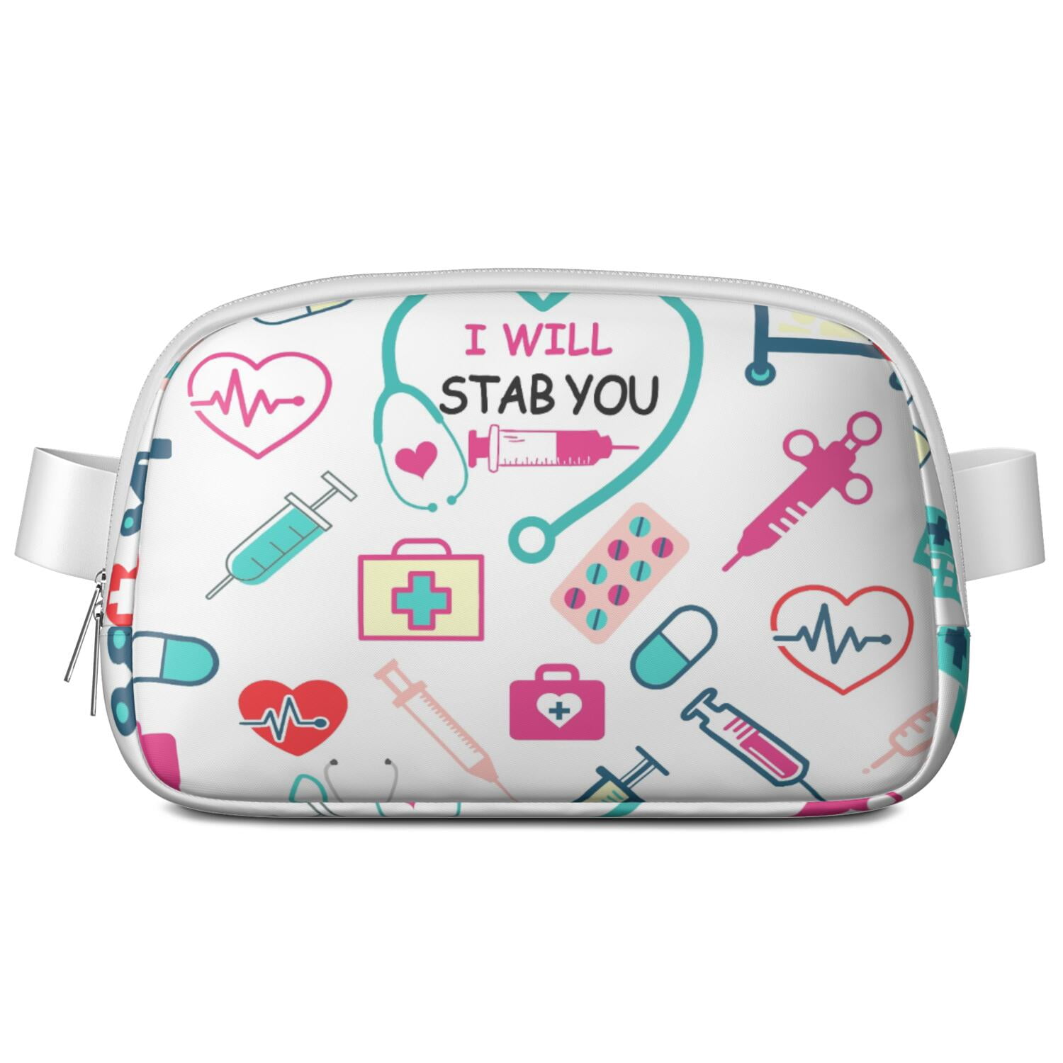 Nursing Waist Bag for Women – Adorable “Saving Lives Every Day” Nurse Fanny Pack with Cute & Funny Design for Everyday Hospital Use