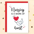 Nursing Is a Work of Heart Card – Perfect Greeting Card for Nurses ...