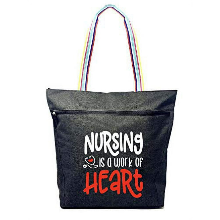 Brooke & Jess Designs Nursing Work of Heart Tote Bag