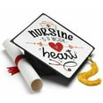 thumbnail image 1 of Nursing is a Work of Heart Grad Cap Tassel Topper, 1 of 9