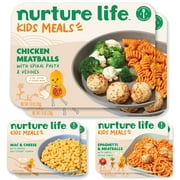 Nurture Life Healthy Baby, Toddler & Kids Food Picky Eater 6-Meal Variety (With Chicken Meatballs & Mac & Cheese)