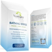 Nurture Valley Rinse Free Bathing Wipes Aloe Vera + Vitamin E (40 Travel Packs)