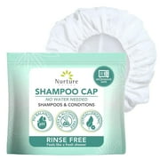 Nurture No Rinse Waterless Shampoo Caps, Microwavable Hair Wash & Conditioning Shower Caps for Adults, Elderly, and Bedridden Individuals, 6 Pack