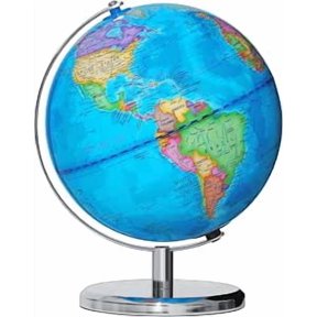 NurtureTail 9-Inch Illuminated World Globe, 3-in-1 Interactive Globe with LED Night Light, High-Detail Map for Learning, Bedroom & Classroom Decor