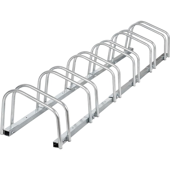 NurtureTail Bike Rack, 6 Bike Floor Parking Stand Adjustable Bicycle Storage Organizer for Mountain Road Bikes, Indoor Outdoor Garage Storage Solution