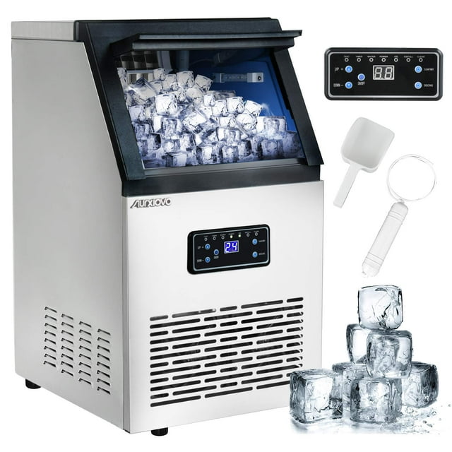 Nurxiovo Commercial Ice Machine Maker, 110LBS/24H Ice Cube Machine with