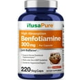 thumbnail image 1 of NusaPure Benfotiamine 300mg Capsules - 220 Veggie Caps, Non-GMO, Vegan, Dietary Supplement for Adult Health & Wellness, 1 of 7