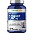 thumbnail image 1 of NusaPure Chitosan 1200mg, 150 Capsules - Non-GMO, Soy Free, Dietary Supplement for Unisex Adult Health & Wellness, 1 of 7