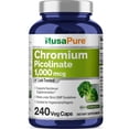 thumbnail image 1 of NusaPure Chromium Picolinate 1000mcg - 240 Veg Capsules: Non-GMO & Vegan, Dietary Supplement for Unisex Adult Heath & Wellness, 1 of 6