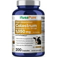 thumbnail image 1 of NusaPure Colostrum 1050mg Enhance Wellness with 30% IgG, 200 Caps - Non-GMO, Gluten-Free, Enriched with Bioperine for Better Health, Dietary Supplement for Adult Health & Wellness - Made in USA, 1 of 2