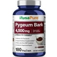 thumbnail image 1 of NusaPure Pygeum Bark 4500mg 180 Veggie Capsules, Non-GMO and Gluten-Free, Dietary Supplement for Unisex Adult Health & Wellness, 1 of 8