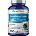 thumbnail image 1 of NusaPure Saw Palmetto 20:1 Extract, 200 mg Equivalent to 4,000 mg per Veggie Caps 200 Count Non-GMO, Vegan, Vegetarian, Dietary Supplement, Enriched with Bioperine for Unisex Adult Heath & Wellness, 1 of 8