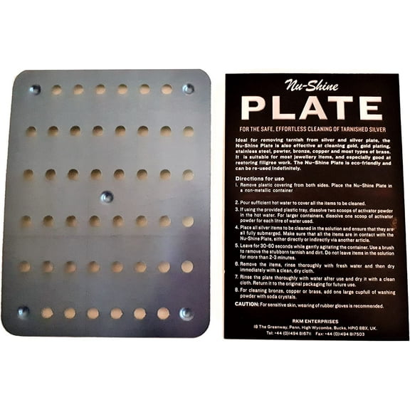 Nushine Magic Cleaning Plate (Small 11.5 x15.4cm) - Rapidly Cleans Many Items at Once! Reuse Multiple Times, no Harsh Chemicals Involved