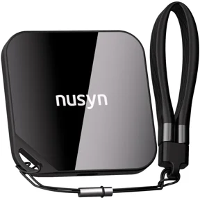 Nusyn NSP33 1TB Magnetic Portable SSD, Up to 2000MB/s, USB-C, USB 3.2 Gen 2x2, Aluminum+Glass Housing, Supports iPhone 15/16/17 Pro & Pro Max ProRes HDR Recording- Black