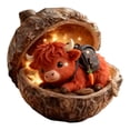 thumbnail image 1 of Nut Animal Christmas Hanging Ornament 2D Acrylic Holiday Decoration for Home and Party 3.15 in, 1 of 3