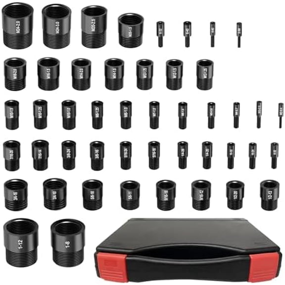 Nut and Bolt Thread Checker,  count Nut and Bolt Gauges Individually Housed in Case (25 Inch & 22 Metric)  Measuring, Bolt Size Finder Checker Thread Gauge for  Identify