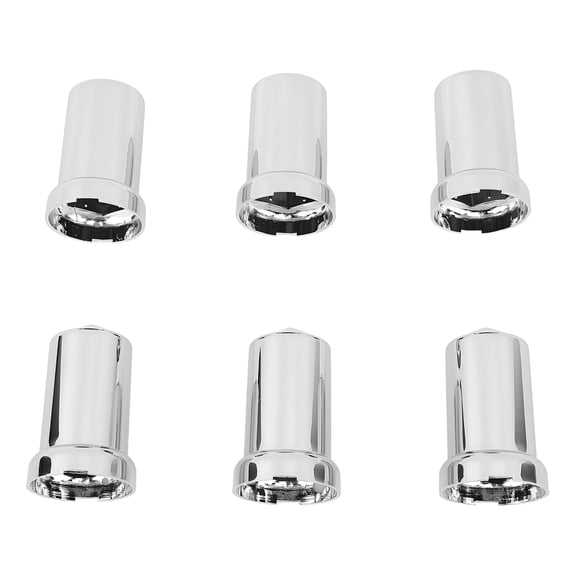 Nut Covers, Chromed ABS Plastic, Anti-Rust,