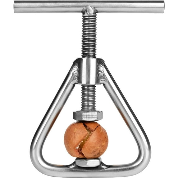 Nut Cracker Black Walnut Cracker Stainless Steel Pecan Cracker Nutcracker Tool Heavy Duty for All Nuts,Black Walnut, Macadamia Nuts, Hazelnut, Almonds,Pecan,Walnuts