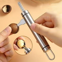 Nut Cracker Tool, Stainless Steel Shell Opener for Walnuts Almonds Hazelnuts, Safe Easy-Use Nutcracker with Non-Slip Handle, Kitchen Gadget