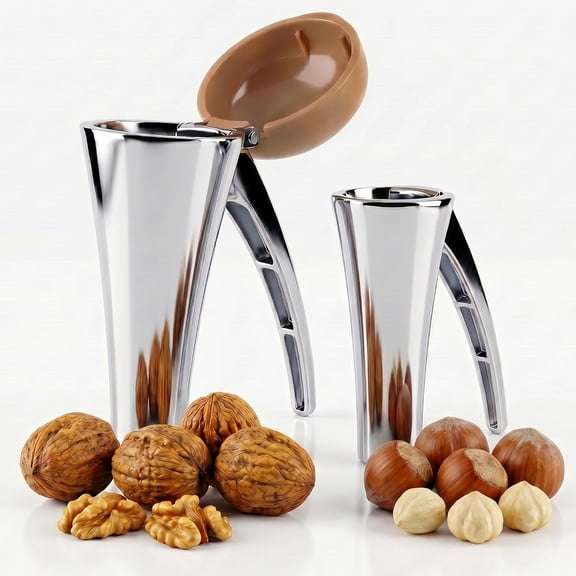 Nut Cracker Zinc Alloy. Pecan Cracker tool and Walnut Cracker, Hazelnut and Almond Nut Cracker Tool, Nut Crackers for All Nuts lovers. Nut Crackers for Pecans, NutCracker tool (2-Piece)
