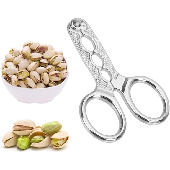 Nut Crackers Nuts Pistachio Sheller Opener Kitchen Tools Stainless Steel Nutcracker Multi-Function Walnut Pine Sheller Opener Specialty Gadgets(1pc)