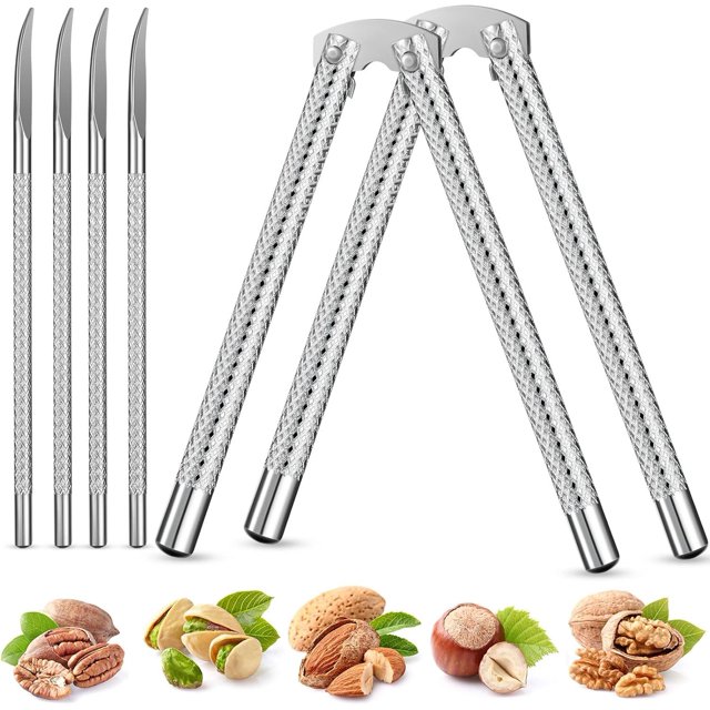 Stainless Steel Nutcracker Set for Seafood, Walnuts, Lobster, Crab, Chestnuts, and Pecans