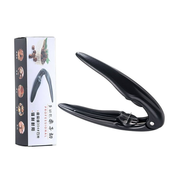 Nut Crackers Walnut Cracker Heavy Duty Plastic Seafood Walnut Open Tool for Kitchen Household Sheller Tool (Black)