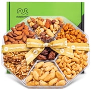 Nut Cravings Nut Tray Platter Gift Basket – 7 Assortments