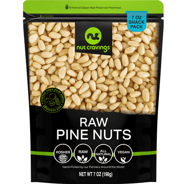 Trader Joe's Dry Toasted Pignolias Pine Nuts 2-Pack (8oz Each) - Gluten Free, Whole