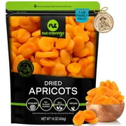 Nut Cravings Turkish Dried Apricots: No Sugar Added, All Natural Dried Fruits (16oz)