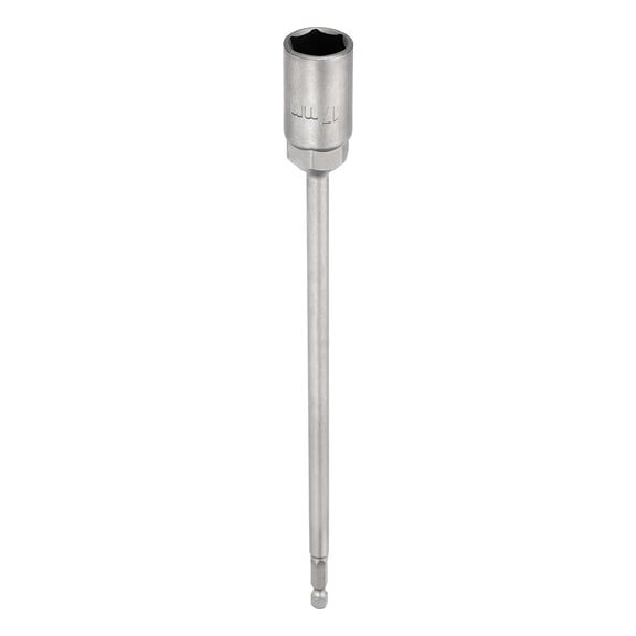 Uxcell Nut Driver Drill Bit 17mm Socket 1/4" Hex Shank 10" Long