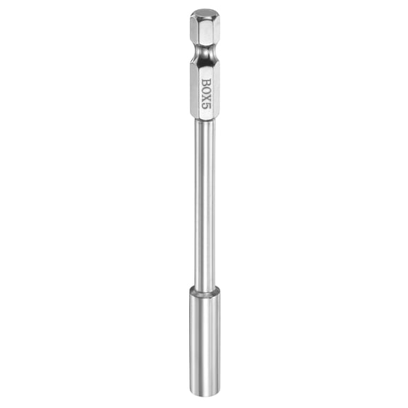 Nut Driver Drill Bit 5mm Socket 1/4" Hex Shank 3.94" Long Setters